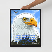 Isaiah's Eagle Framed poster