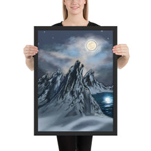 Wolf Pack Mountains framed poster