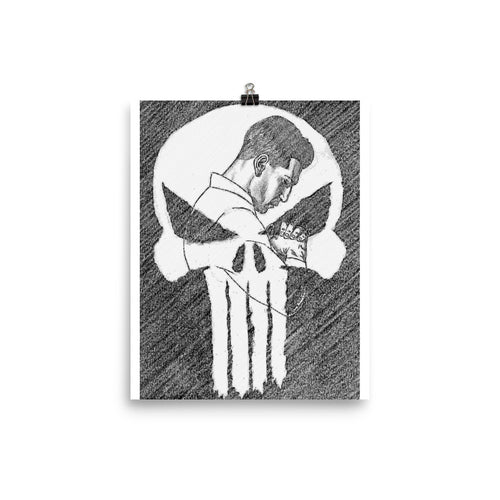 Sketch Pun Skull poster
