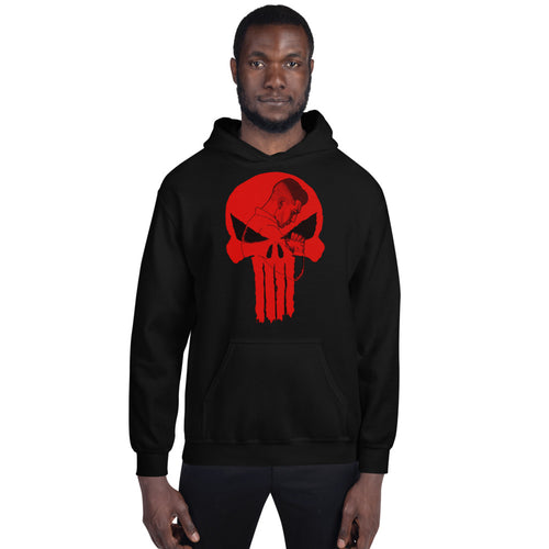 Hooded RedPun Skull Sweatshirt