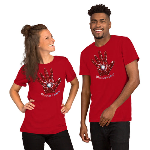 Weapon  of a Iron Billionaire Unisex Short Sleeve Jersey T-Shirt with Tear Away Label
