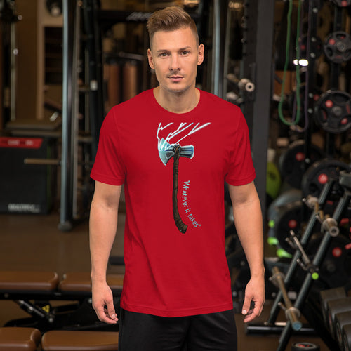 Weapon of a God Unisex Short Sleeve Jersey T-Shirt with Tear Away Label