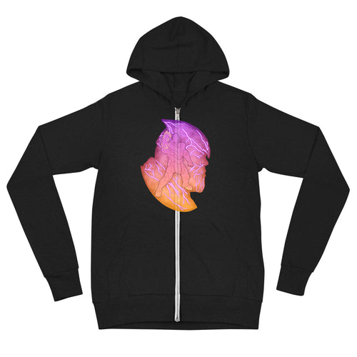 Shadow of the Powerful Titan Unisex zip hoodie