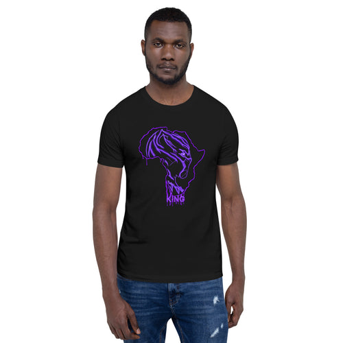 Motherland Warrior king purple drip Short-Sleeve Unisex T-Shirt